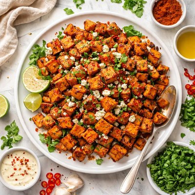 Image of Oven Roasted Spicy Sweet Sweet Potatoes