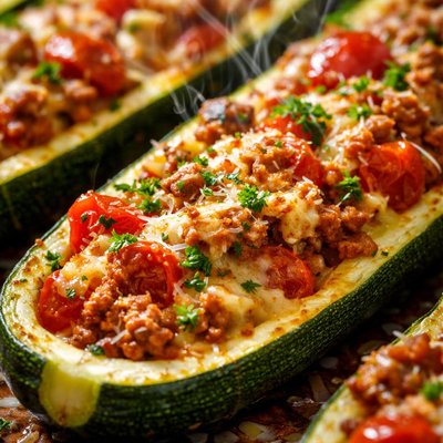 Image of Over Stuffed Zucchini