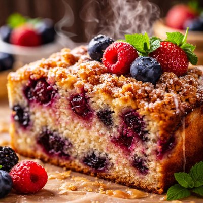 Image of Overnight Berry Coffee Cake