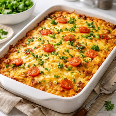 Image of Overnight Cheese and Egg Casserole