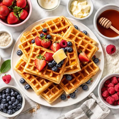 Image of Overnight Yeast Waffles