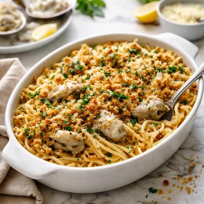 Image of Oyster and Spaghetti Casserole