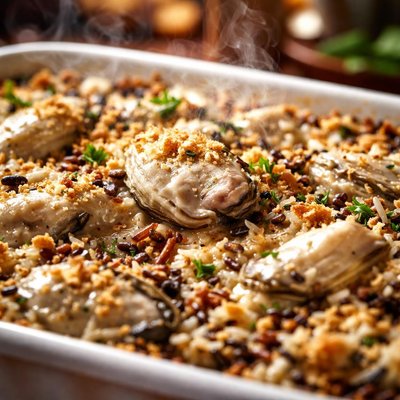 Image of Oyster and Wild Rice Casserole