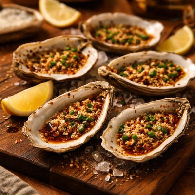Image of Oysters with Sesame Dressing