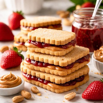 Image of P B J Sandwich Shaped Cookies