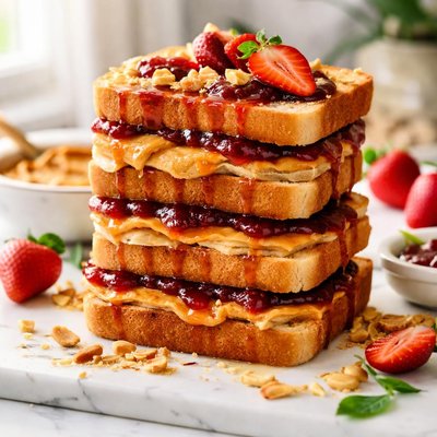 Image of P B J Stacks Peanut Butter and Jelly