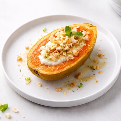 Image of Pacific Island Baked Papaya Dessert