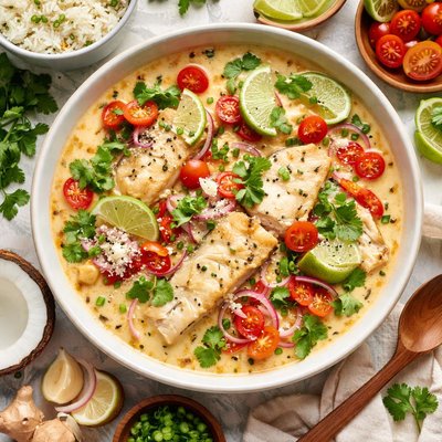 Image of Pacific Island Fish in Coconut Sauce