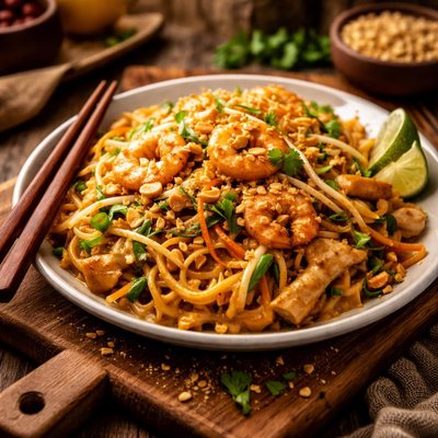 Image of Pad Thai with Peanut Butter Sauce