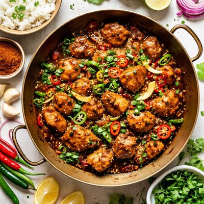 Image of Pakistani or Desi Style Spicy Chili Chicken