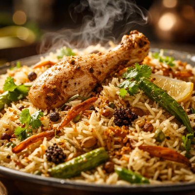 Image of Pakistani Punjabi Karachi Style Yakhni Pulao Chicken Stock Pila