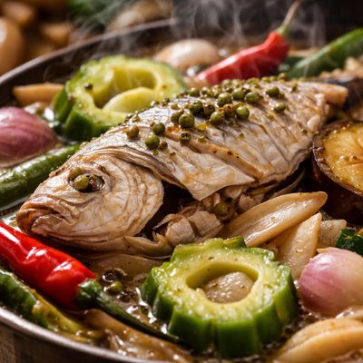 Image of Paksiw Na Isda Boiled Pickled Fish and Vegetables