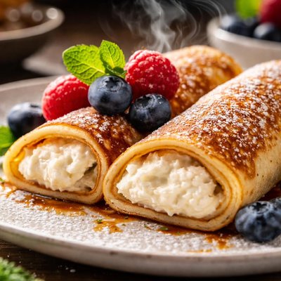 Image of Crepas Keto con Requesón