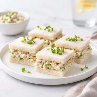 Image of Pampered Chef Chicken Salad Tea Sandwiches