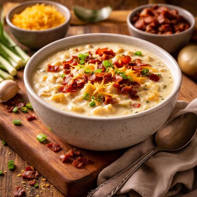 Image of Pampered Chef Loaded Baked Potato Chowder