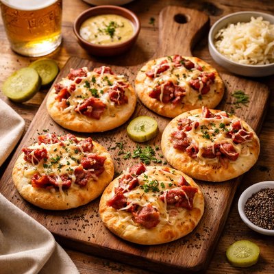 Image of Pampered Chef Mini Reuben Pizza