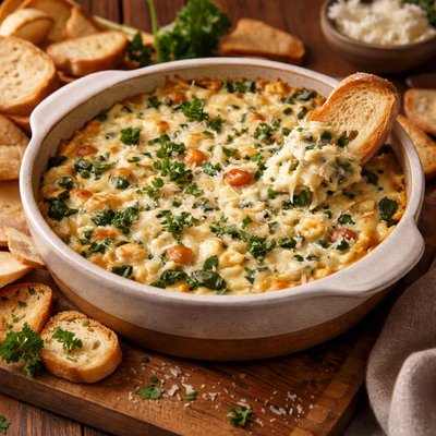 Image of Pampered Chef Spinach Artichoke Dip