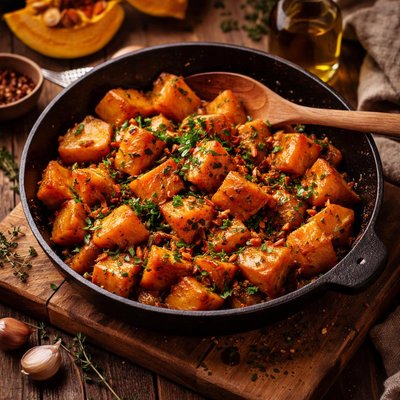 Image of Pan Cooked Pumpkin