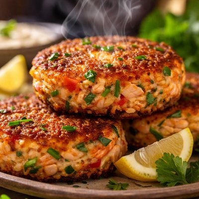 Image of Pan Fried Fresh Salmon Cakes