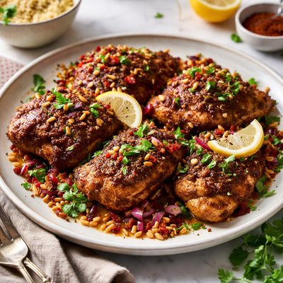 Image of Pan Fried Moroccan Chicken
