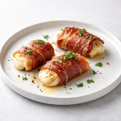 Image of Pan Fried Mozzarella Wrapped in Prosciutto
