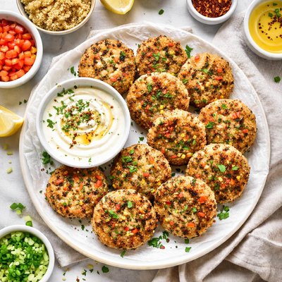 Image of Pan Fried Quinoa Cakes