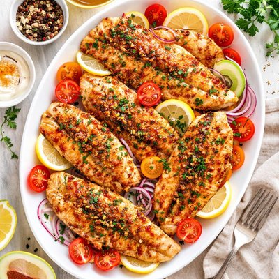 Image of Pan Fried Seasoned Tilapia