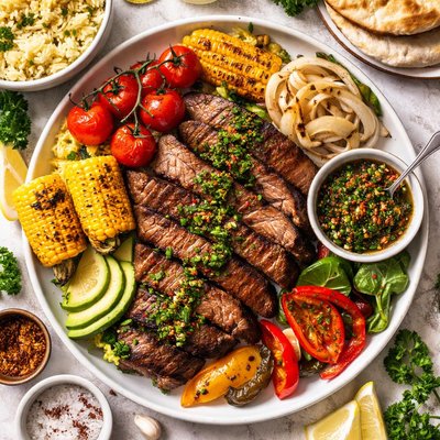 Image of Pan Grilled Steak Biftek La Parrilla