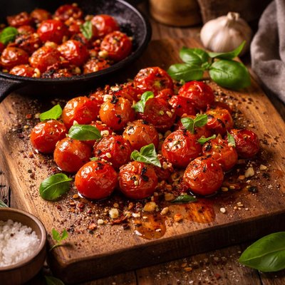Image of Pan Roasted Cherry Tomatoes
