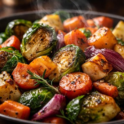 Image of Pan Roasted Winter Vegetables