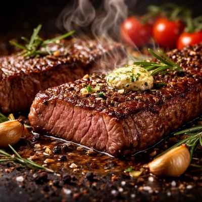 Image of Pan Seared Strip Steaks