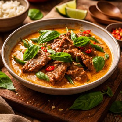 Image of Panang Beef with Fragrant Thai Basil