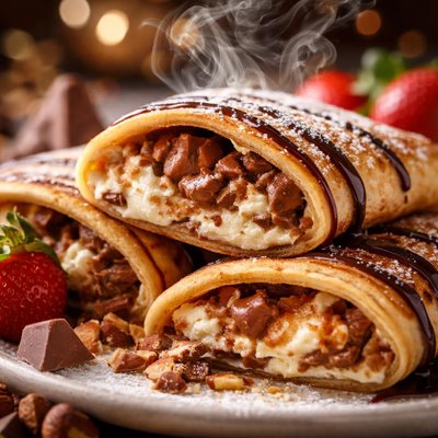 Image of Pancakes Filled with Ricotta and Toblerone