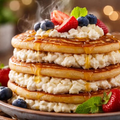 Image of Pancakes with Cottage Cheese