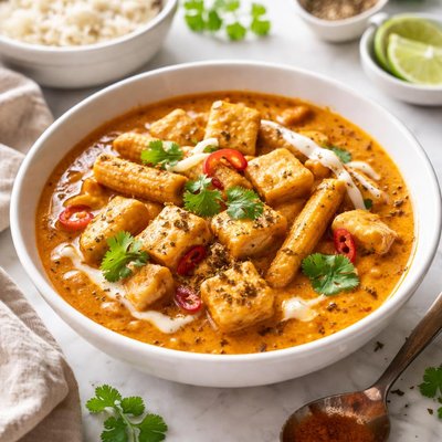 Image of Vegan Paneer Baby Corn Gravy
