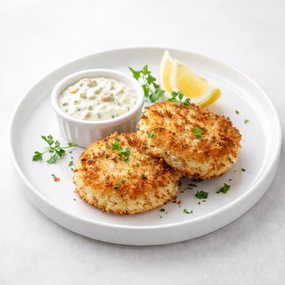 Image of Panko Crab Cakes and Tartar Sauce Jessup Lane