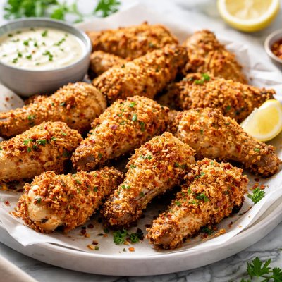 Image of Panko Crusted Oven Baked Chicken Wings