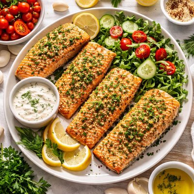 Image of Panko Crusted Salmon