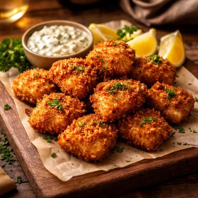 Image of Panko Fried Halibut Cheeks