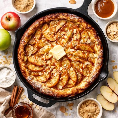 Image of Pannekoeken Apple Pie Pancake German
