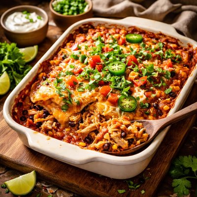 Image of Pantry Raid Chicken Enchilada Casserole