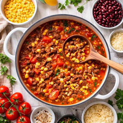 Image of Pantry Tomato Beef Soup