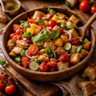 Image of Panzanella Italian Bread Salad