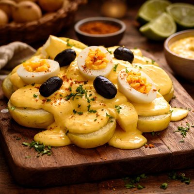 Image of Papa a La Huancaina Potatoes with Chile Cheese Sauce