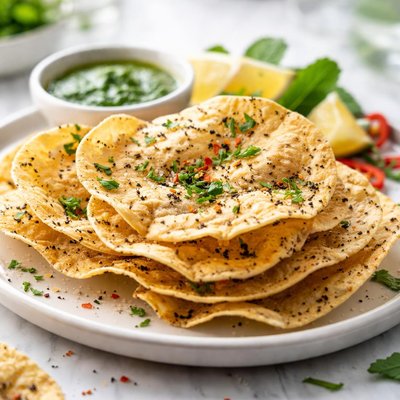 Image of Papadum Lentil Crackers