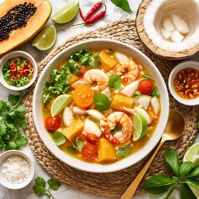 Image of Papaya and Young Coconut Soup