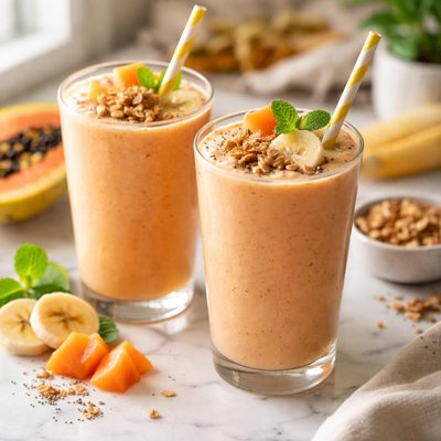 Image of Papaya Banana Smoothies