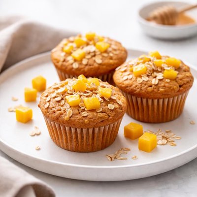 Image of Papaya or Mango Oat Muffins
