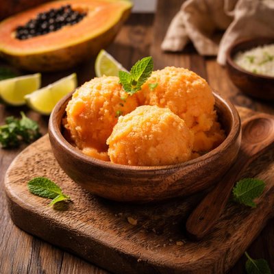 Image of Papaya Sorbet from Barbados