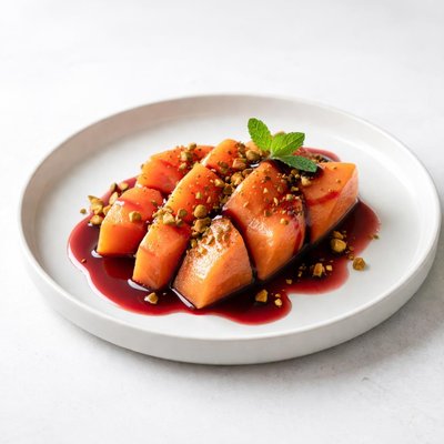 Image of Papaya with Port Wine